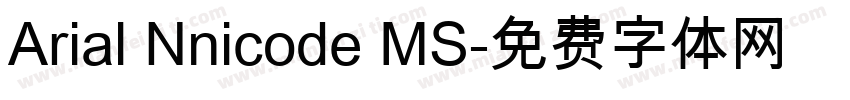 Arial Nnicode MS字体转换